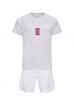 Denemarken Christian Eriksen #10 Babytruitje Uit tenue Kind WK 2022 Korte Mouw (+ Korte broeken)